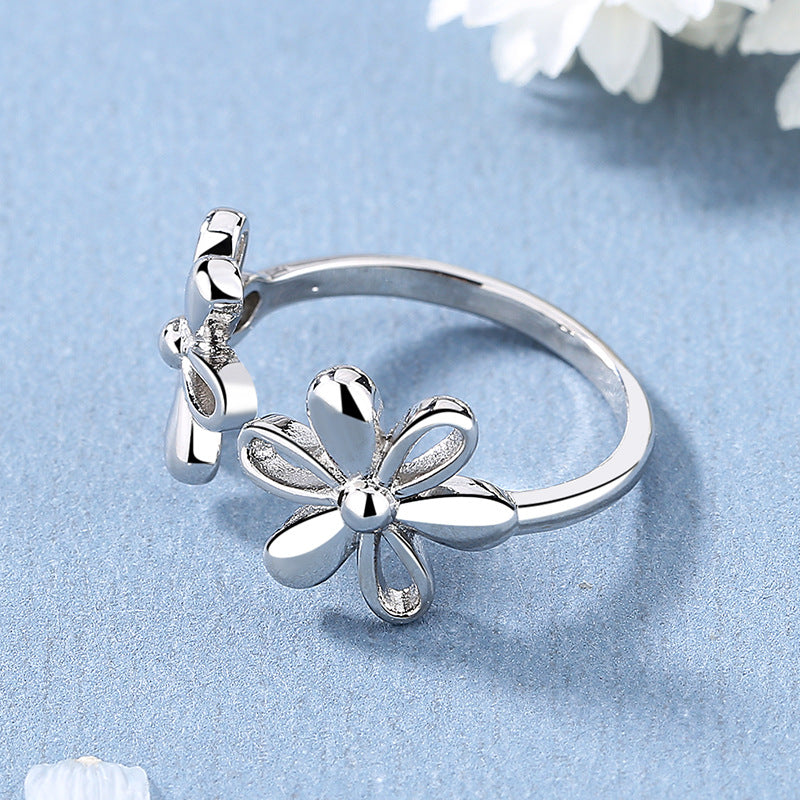 Open Female Personality Girlish Style Index Rings