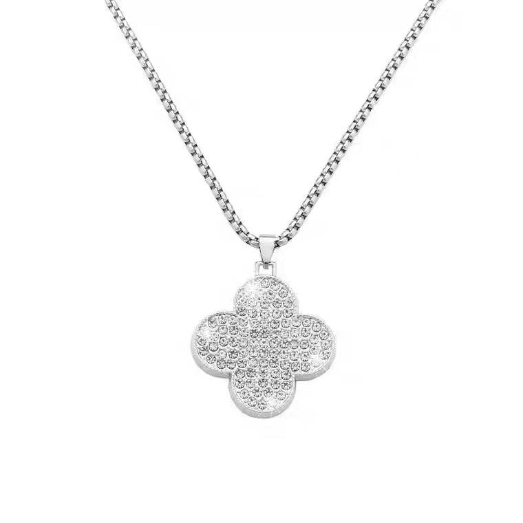 Women's Sweater Chain Clover Light Luxury Minority Long And Necklaces