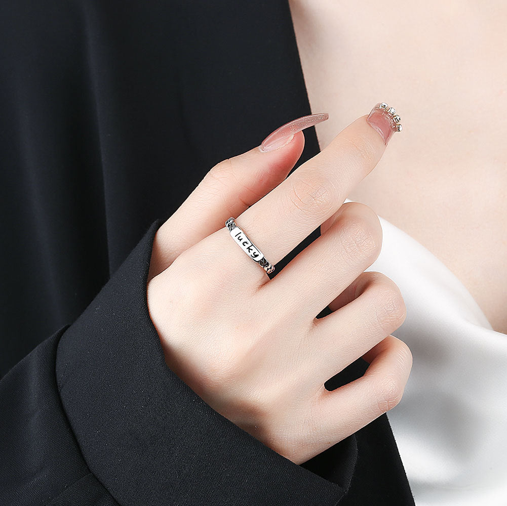Fashion Retro Characteristic Geometric Minimalist Hip Hop Rings