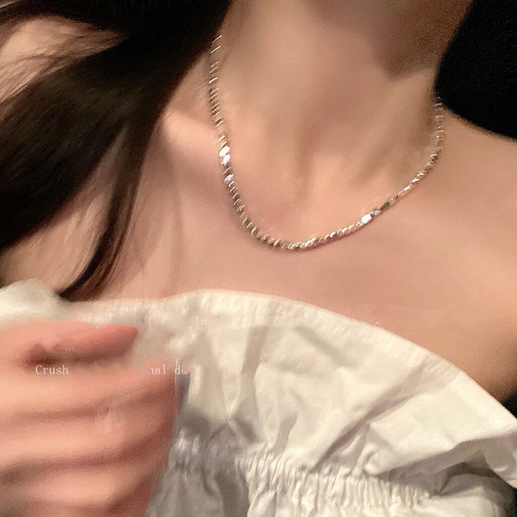 Colliers à petites perles pour femmes, accessoires simples de Style froid
