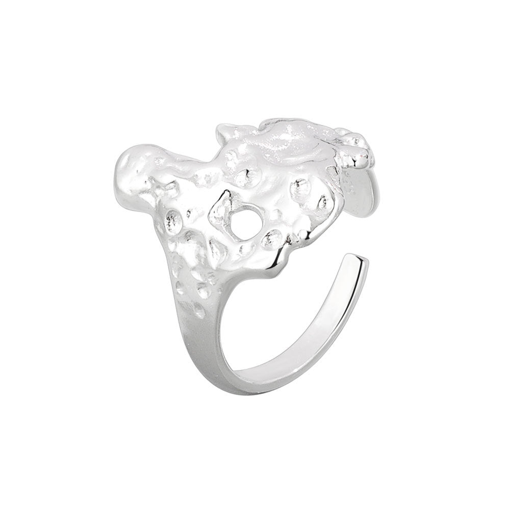 Women's & Men's Irregular Liquid Cold Wind High-grade Dark Rings