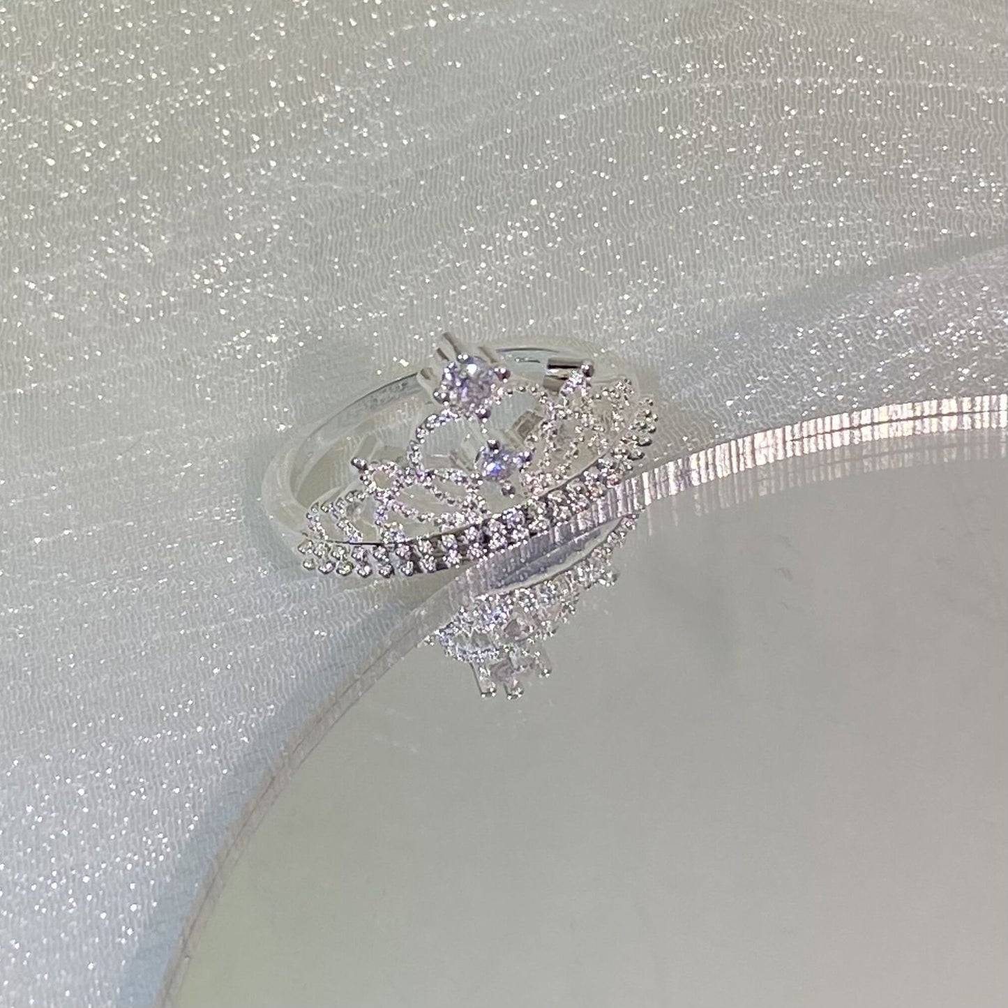 Micro Inlaid Zircon Crown Personality Ornament Rings