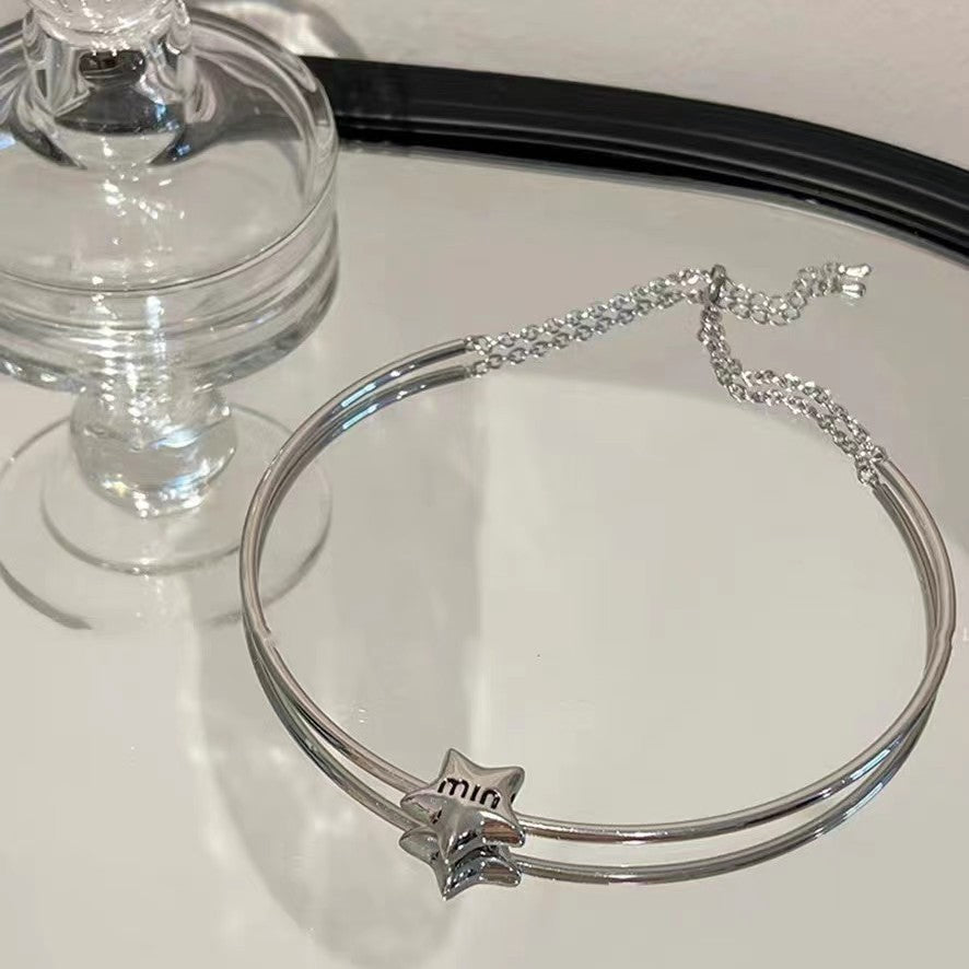 Damen-Metallhalsband, leichte Luxus-Minority-Hochwertige Halsketten