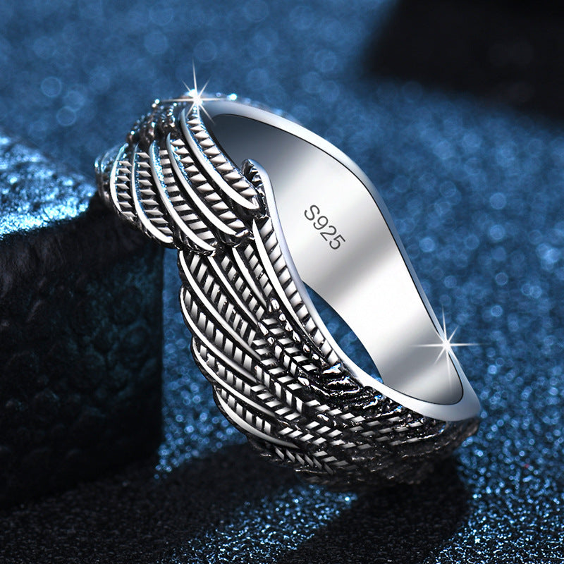Women's & Men's Angel Wings For And Fashion Retro Trend Rings