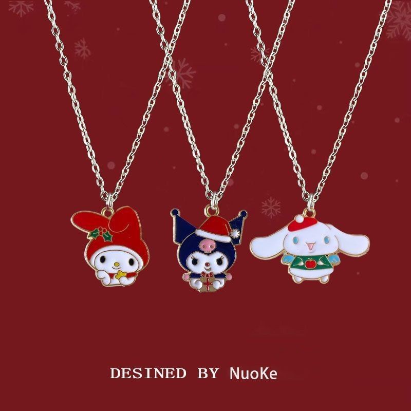 Colliers mignons de clown de dessin animé de pendentif de cadeau de Noël