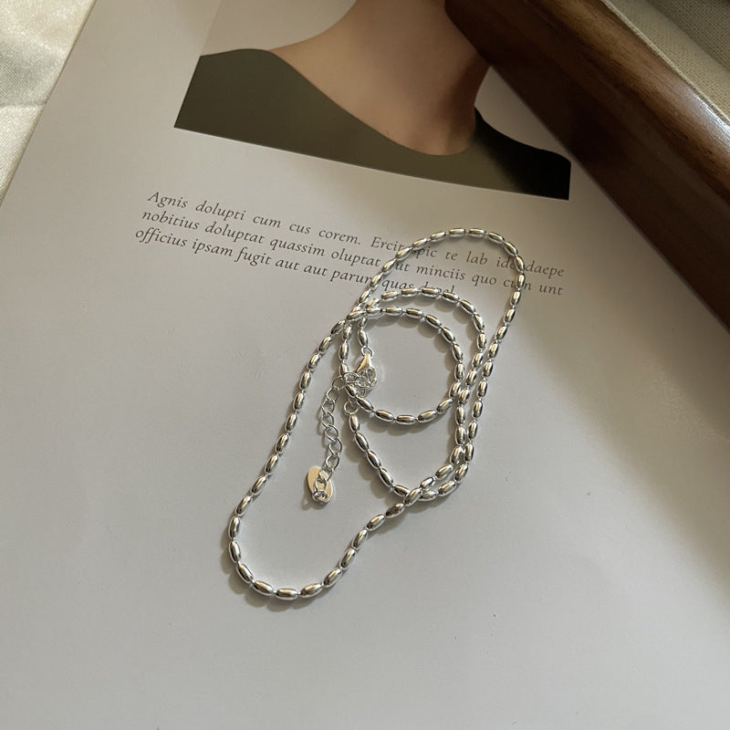 Women's Niche Stacked With Bead Olive Beads Necklaces