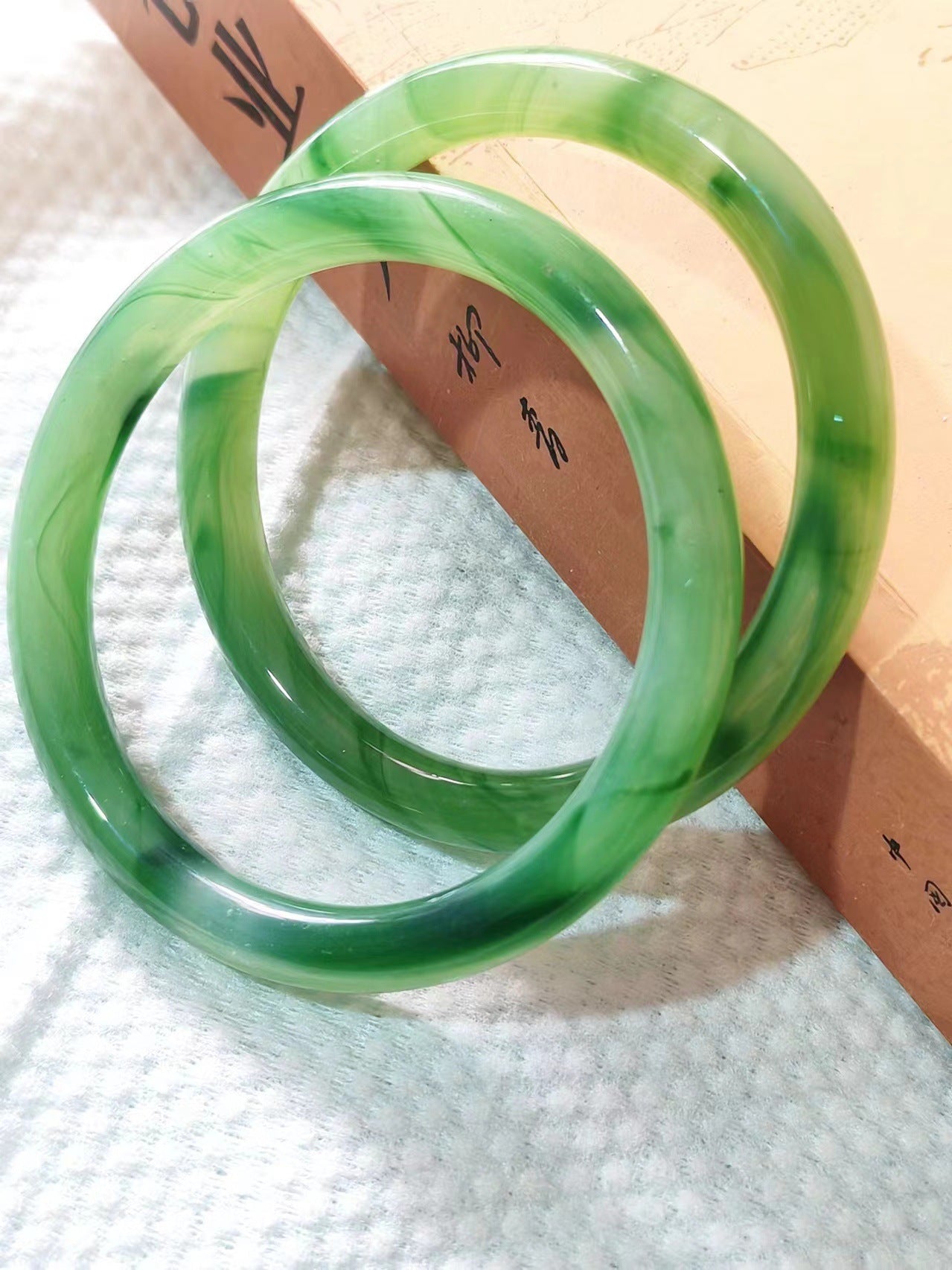 Rock Jade Bangle Round Bar Imperial Concubine Live Bracelet