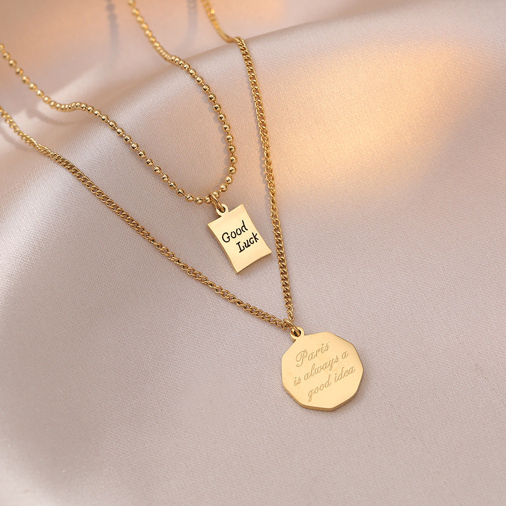 Women's Trendy Cold Sweater Chain Hip Hop Necklaces