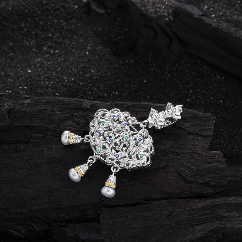 Lace Point Inlaid Pendant Female Affordable Luxury Necklaces