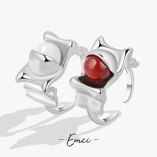 Agate Stone Design High-grade Simple Personality Rings