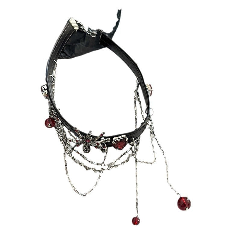 Sweet Wine Red Vampire Ear Hot Necklaces