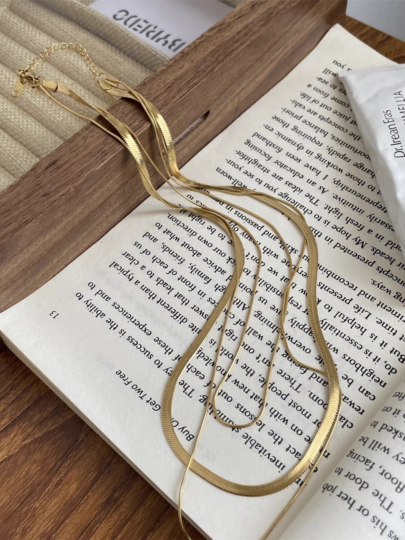 Women's Bones Chain Titanium Steel Gold Long Personalized Cold Style Necklaces