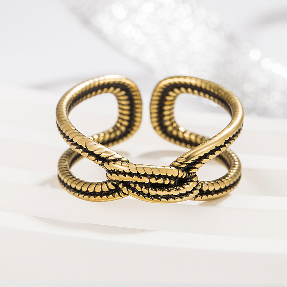 Ornament Retro-Stil Mode personalisierte Minderheit weibliche schlangenförmige Ringe