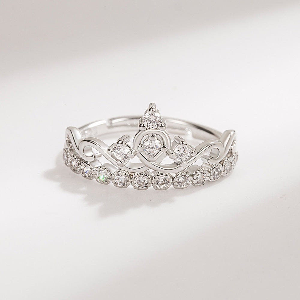 Paarringe mit Krone und Diamanten für Damen und Herren sowie im koreanischen Stil