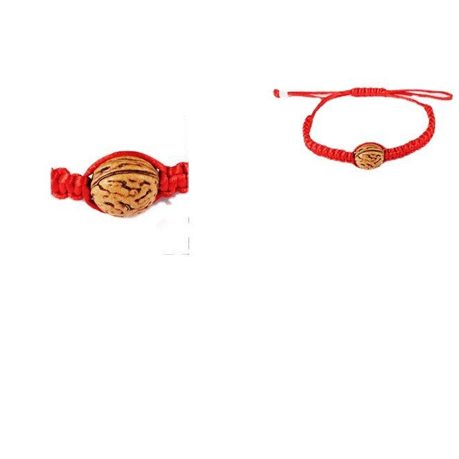 Natural Peach Pit Red Rope Hand-woven Lucky Bracelet