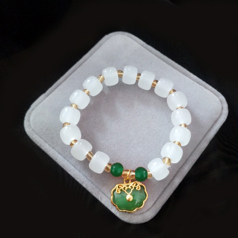 Longevity Lock Jade Safety Girlfriends Female Gift Live Bracelet