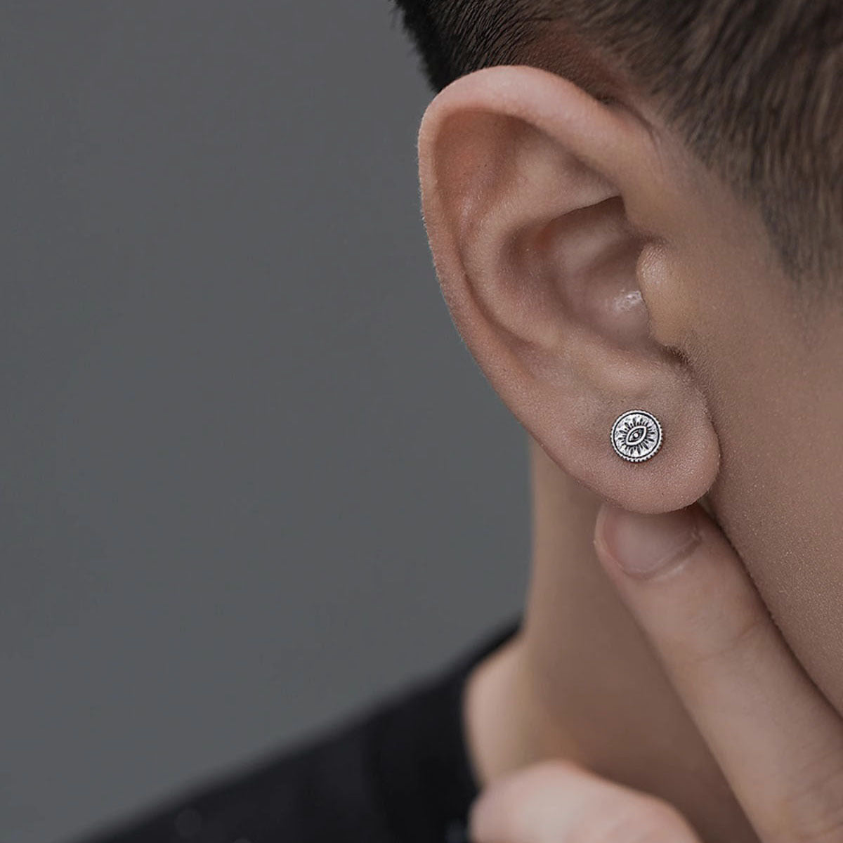 Herren Magnet Ear Smart Eye Dark Punk Ohrringe
