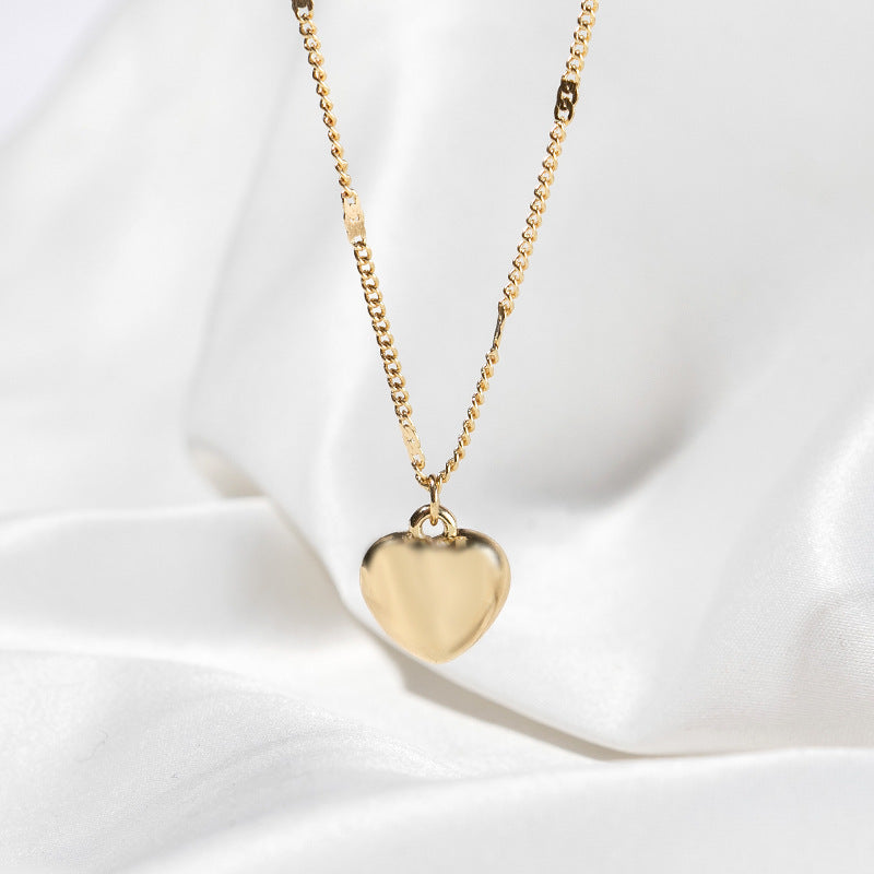 Fashion Heart-shaped Box Metal Mother's Day Necklace