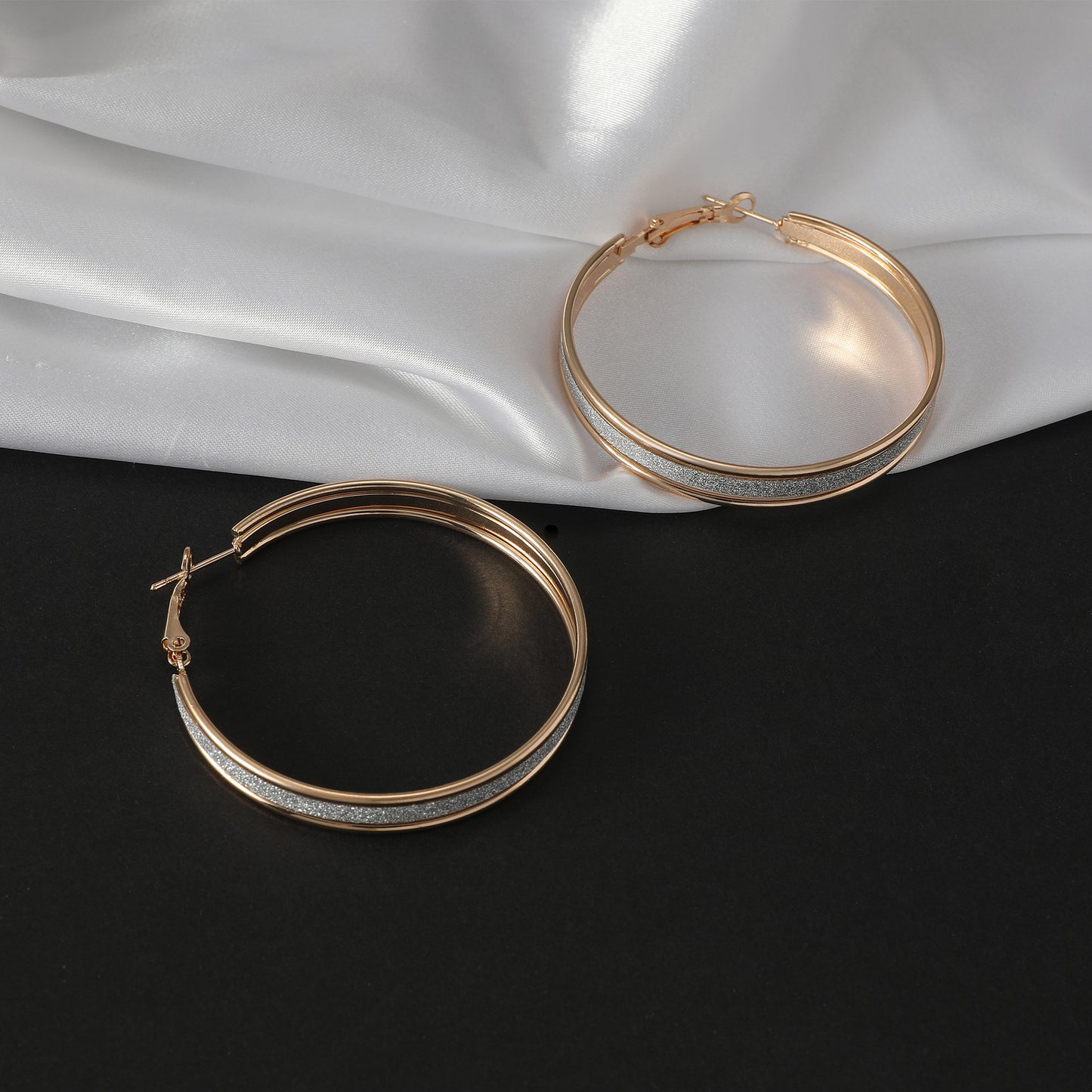 Women's Hoop For Exaggerated Personalized Wide Brim Earrings
