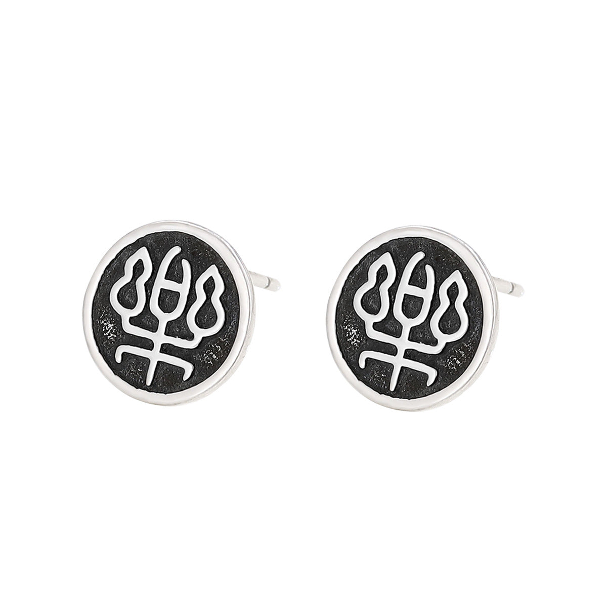Women's Personalized Retro Chinese Character Graceful And Fashionable Niche High-grade Earrings