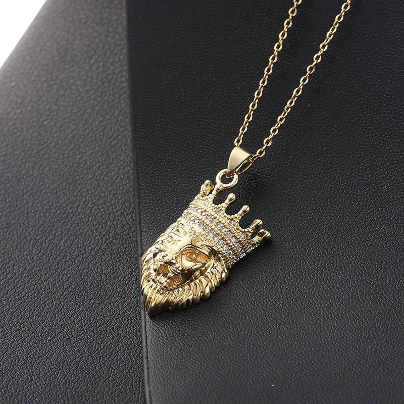 Colliers Hip Hop rétro tendance pour femmes et hommes, Micro incrusté de Zircon