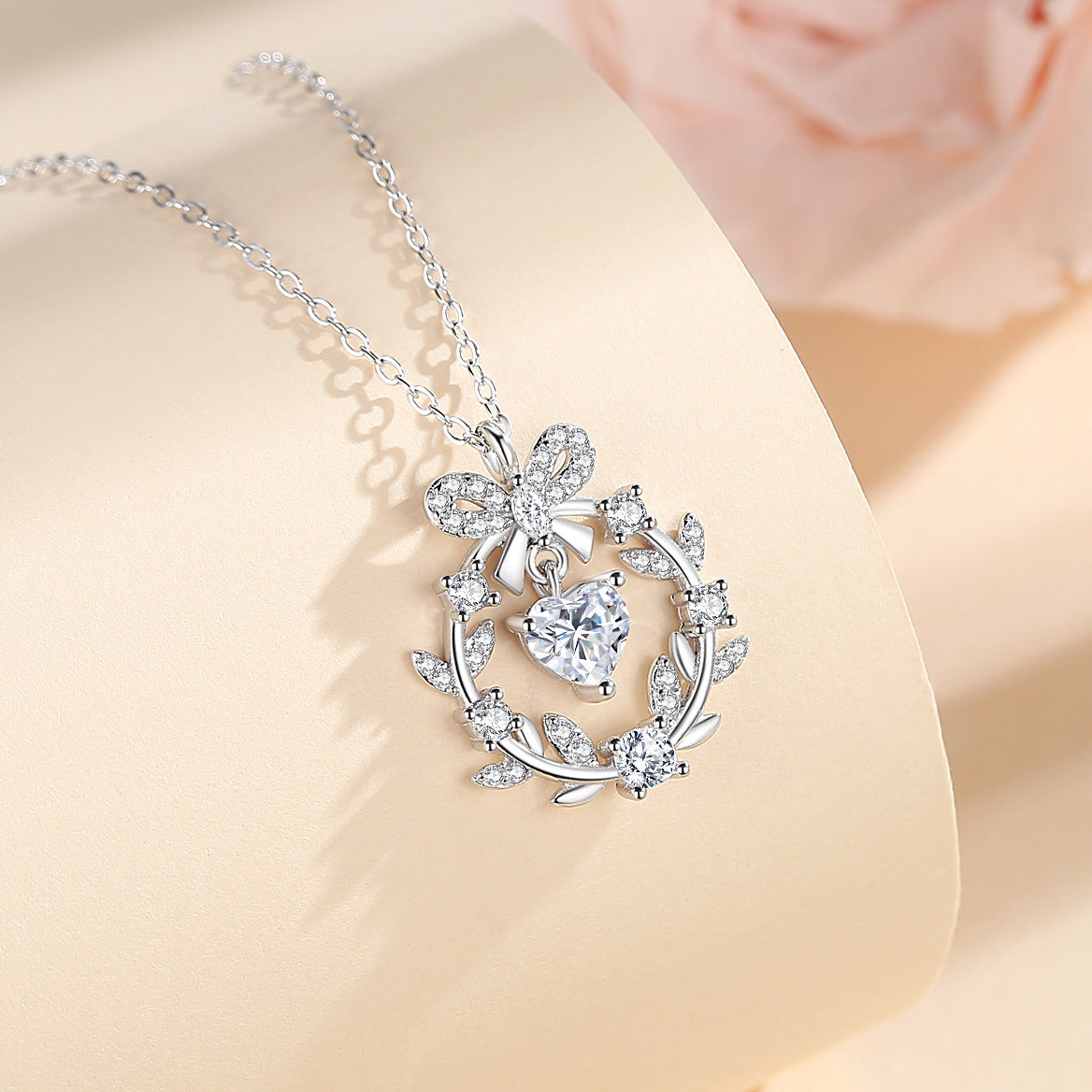 Women's Garland Flower Bow Korean Style Fresh Necklaces