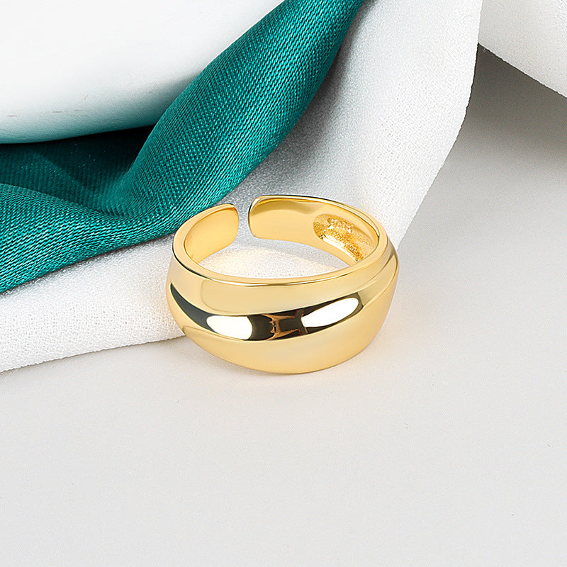 Simple Big Light Pasta Finger Fashionmonger Female Rings