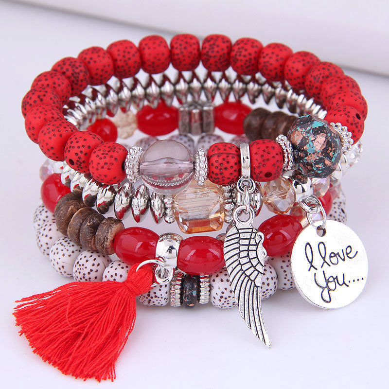 Bohemian Ethnic Style Opal Wings Beaded Bracelets