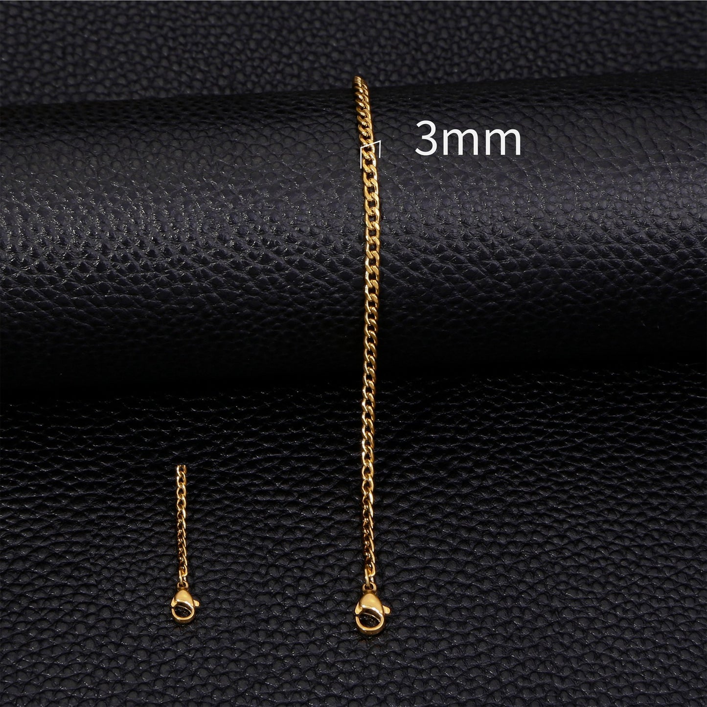 Classic Stainless Steel Gold Sier Black Bracelets