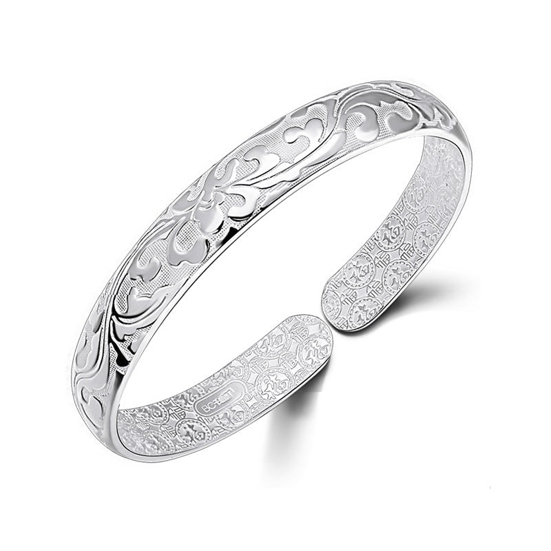 Women's Live White Copper Sier-plated Fashion Retro With Bracelet