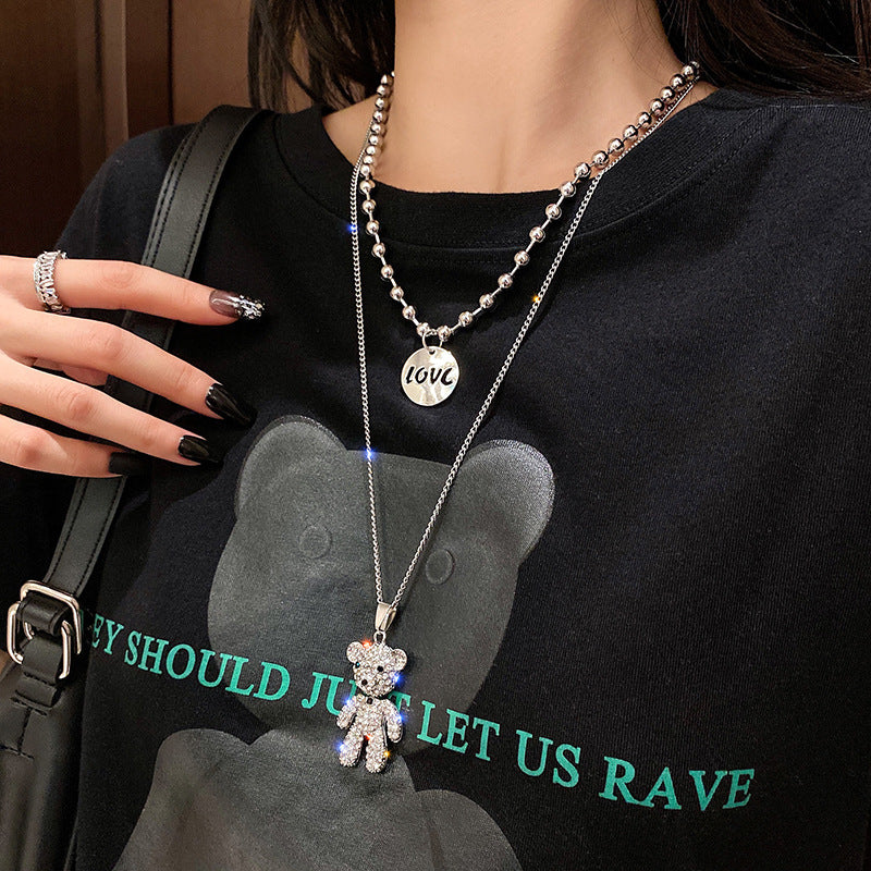 Women's Bear Autumn Tide Clavicle Chain Hip Necklaces