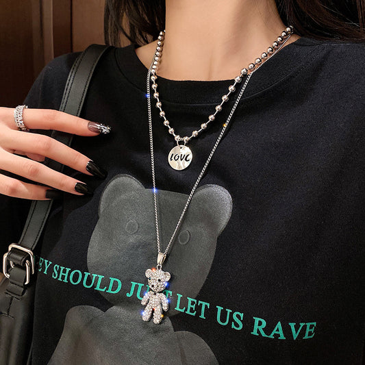 Women's Bear Autumn Tide Clavicle Chain Hip Necklaces