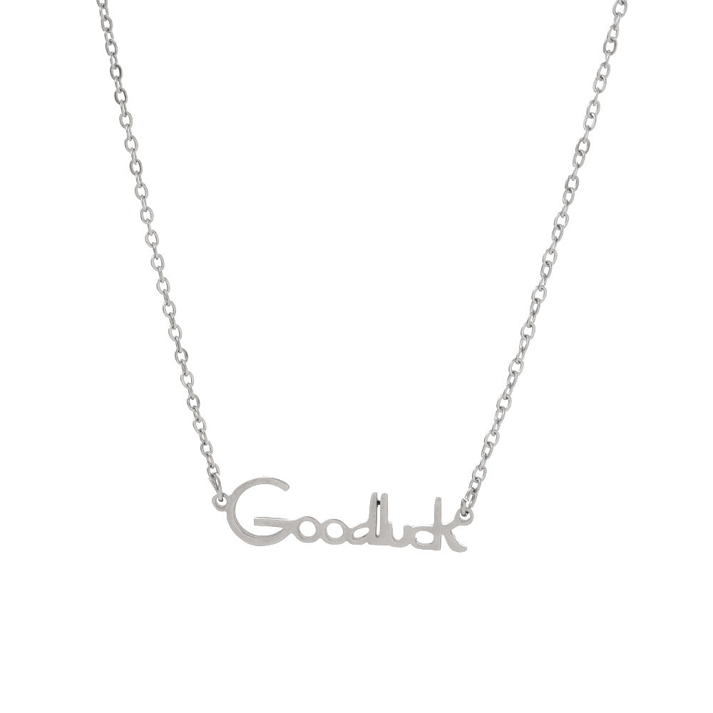 Pendentif en acier inoxydable titane plaqué or colliers mère