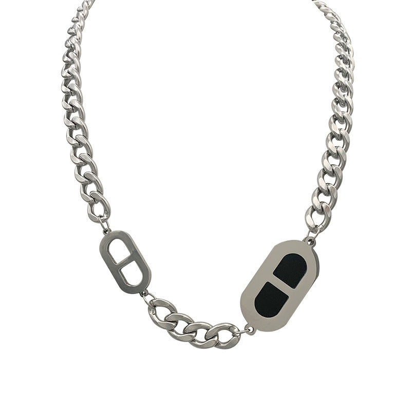 Women's & Men's & No Fading Exaggerated Thick Chain Black For Necklaces