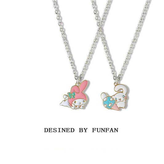 Cadeau pour petite amie, colliers mignons de mélodie de dessin animé