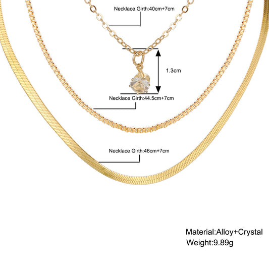 Personality Chain Hip Hop Water Drop Necklaces