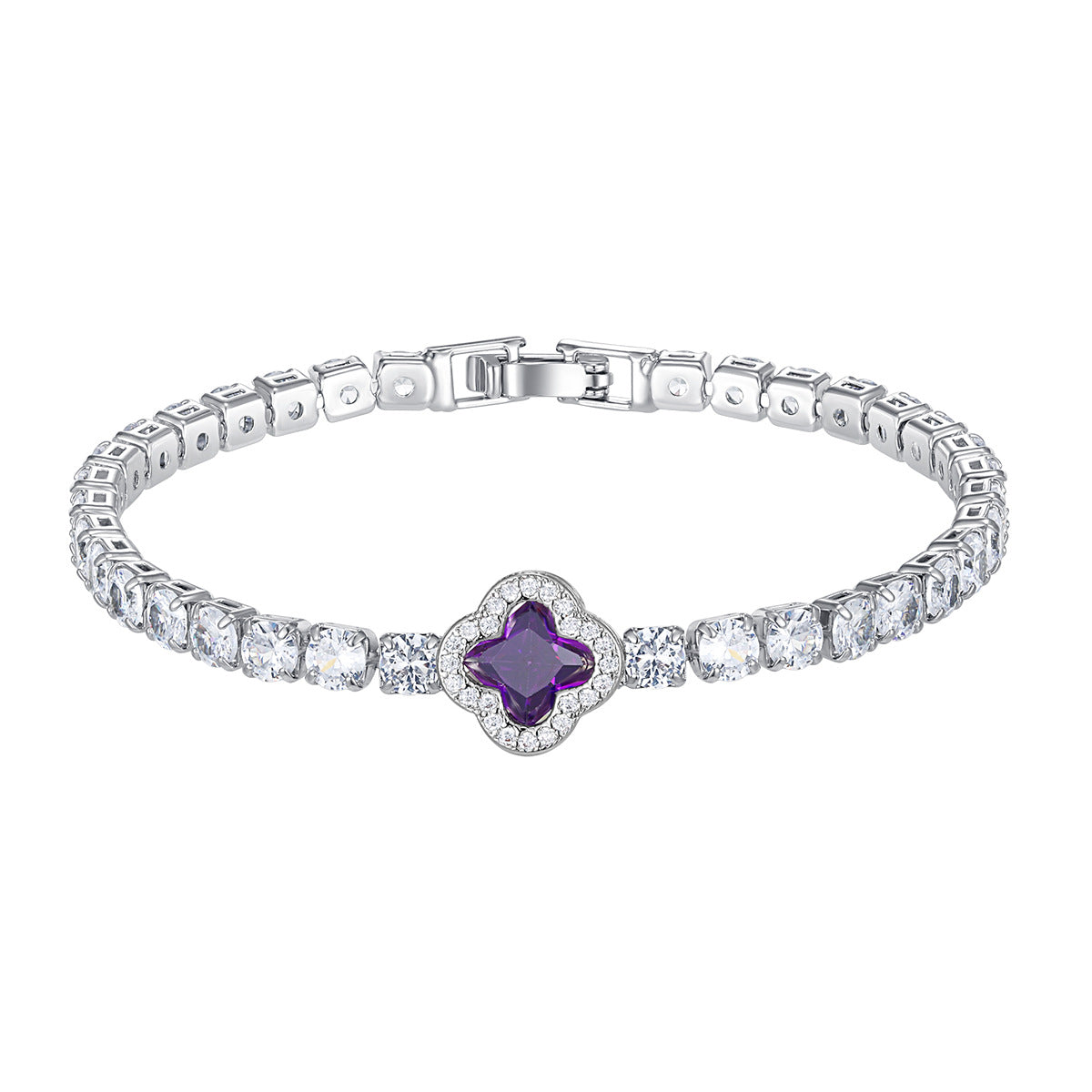 Flower Buckle Zircon Light Luxury High Bracelet