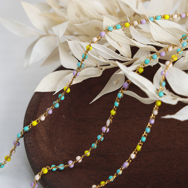 Colliers de perles faits à la main simples High Sense pour femmes