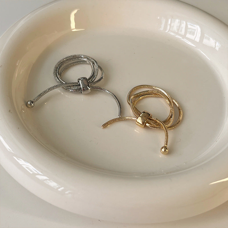 Women's Golden Chain Trendy Light Luxury Cold Style Rings