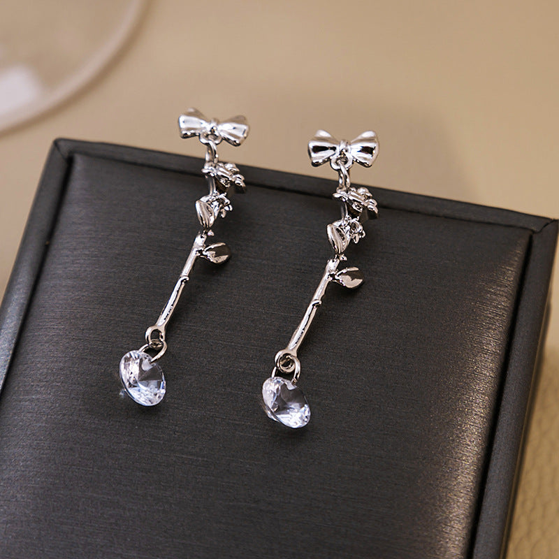 Needle Variety Creative Sweet Cool Circle Heart Earrings