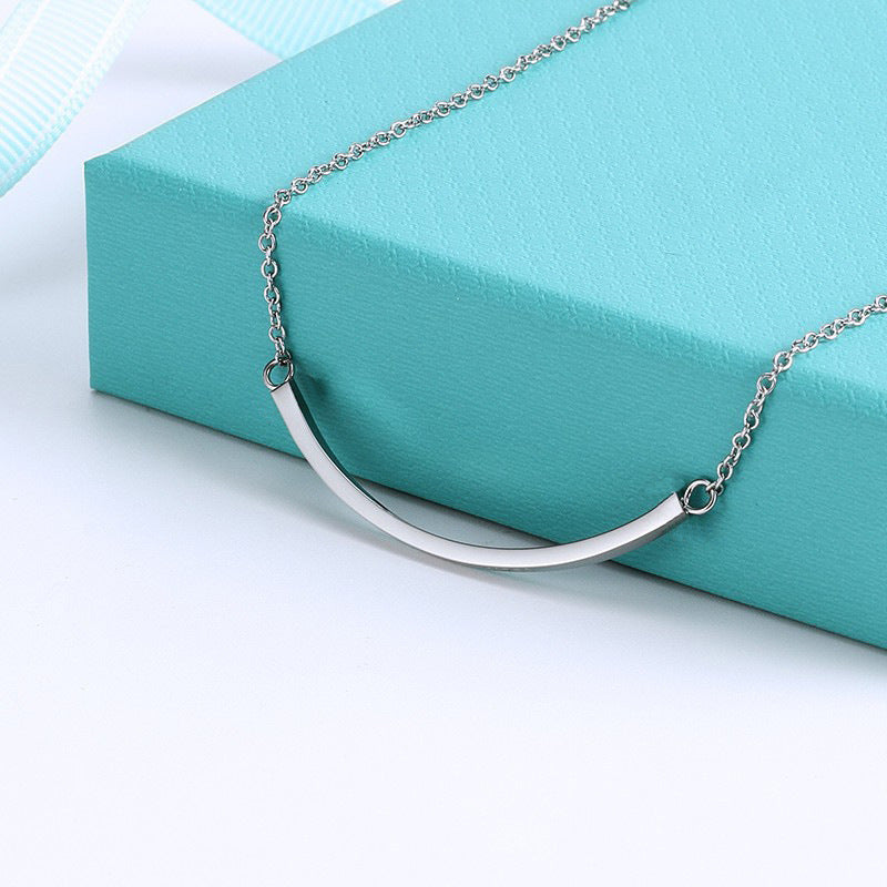 Glossy Full Diamond Smiley Face Pendant Necklaces