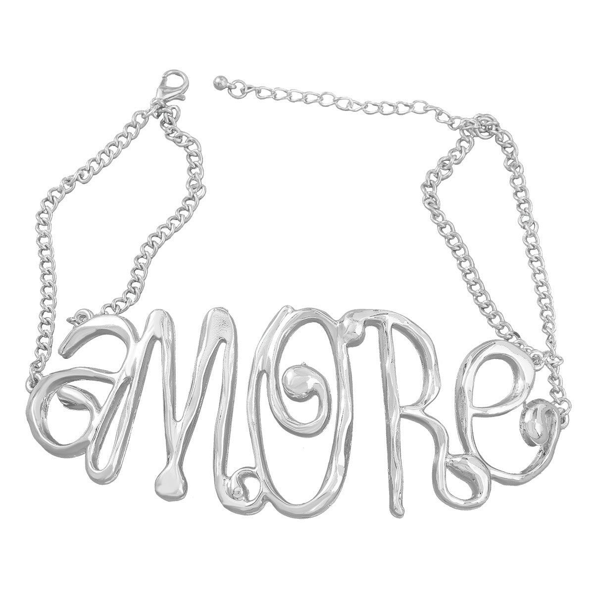 Women's Trendy Alloy Flower Letter For Vintage Necklaces