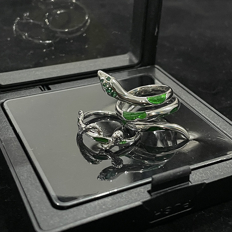 Snake High-grade Female Cold Style French Personalized Opening Rings