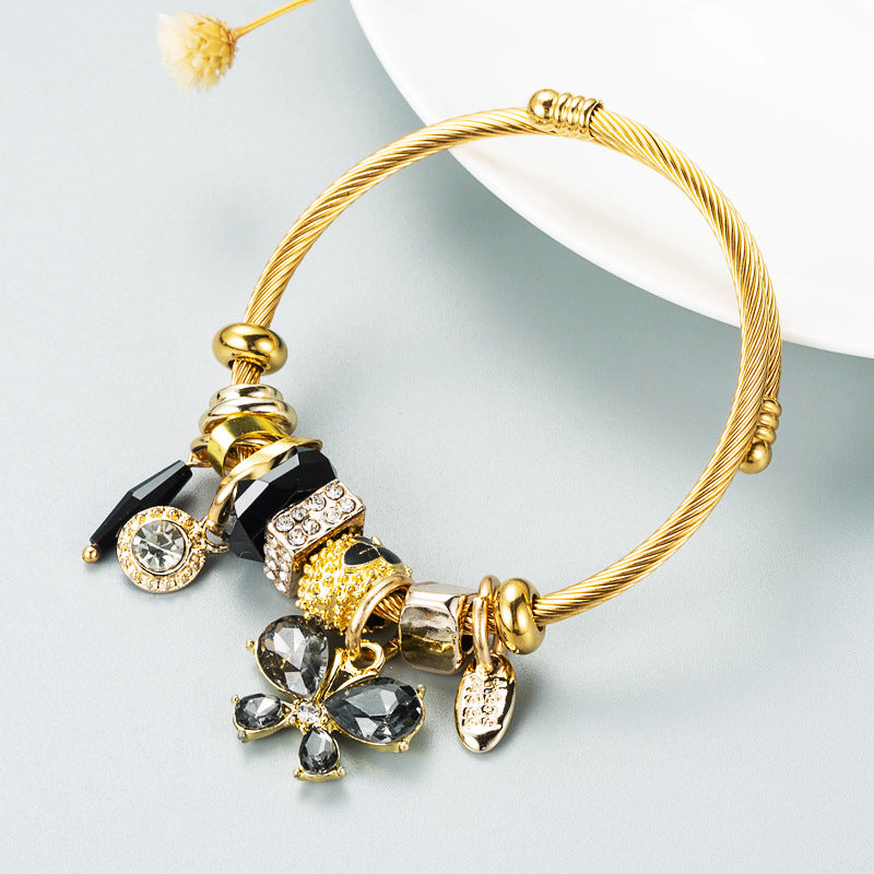 Mode Schmetterling Anhänger weiblich Gold mehr Armbänder