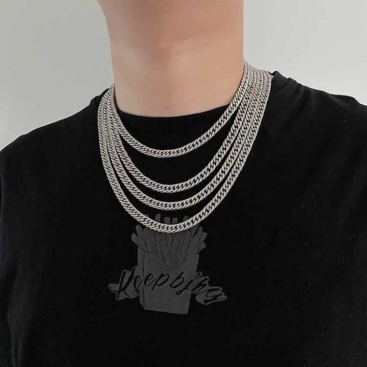 Modische Halsketten mit einfacher Schlüsselbeinkette für Damen und Herren