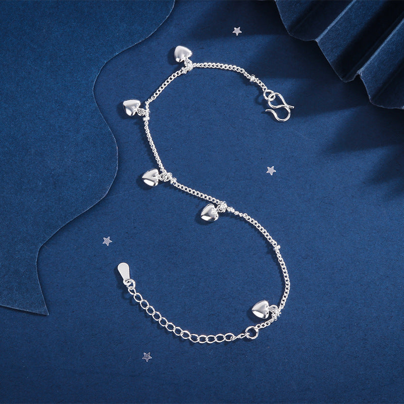 Kleine koreanische weibliche Glöckchen-Kreuz-Smiley-Armbänder