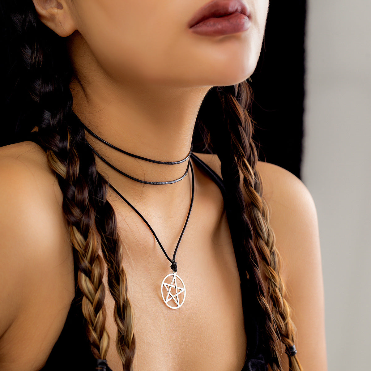 Colliers de cou avec pendentif étoile à cinq branches, vent chaud et froid