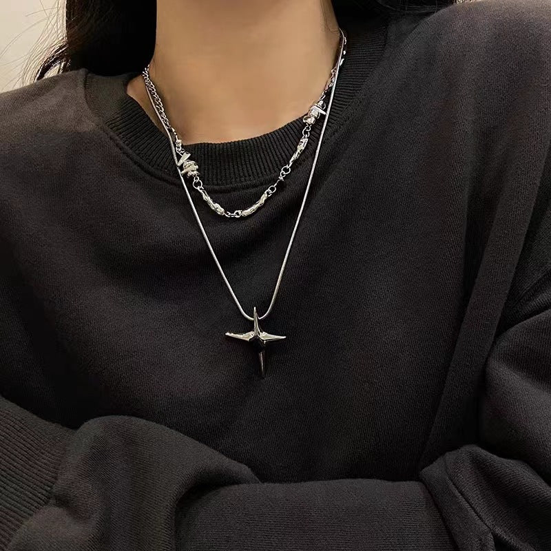 Stars Trendy Light Luxury Design Sense Necklaces