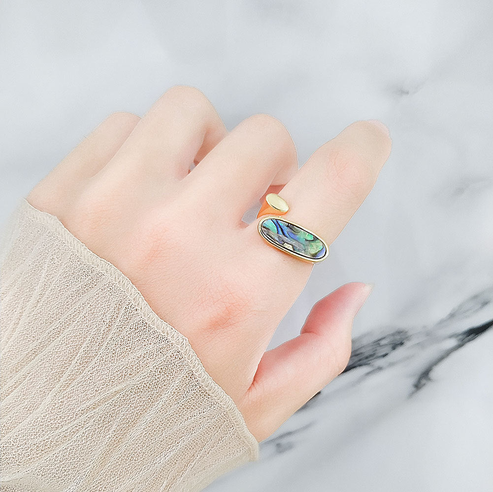 Abalone Shell Simple Fashion Minority Design Rings