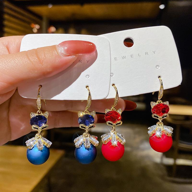 Women's Tassel Eardrops Trendy Fairy Face Slimming Earrings